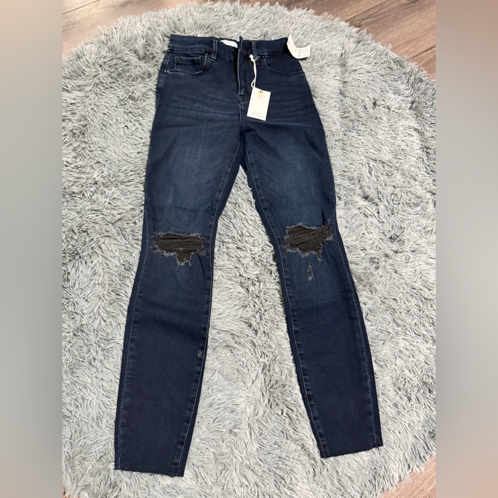 Good American ripped jeans size 2